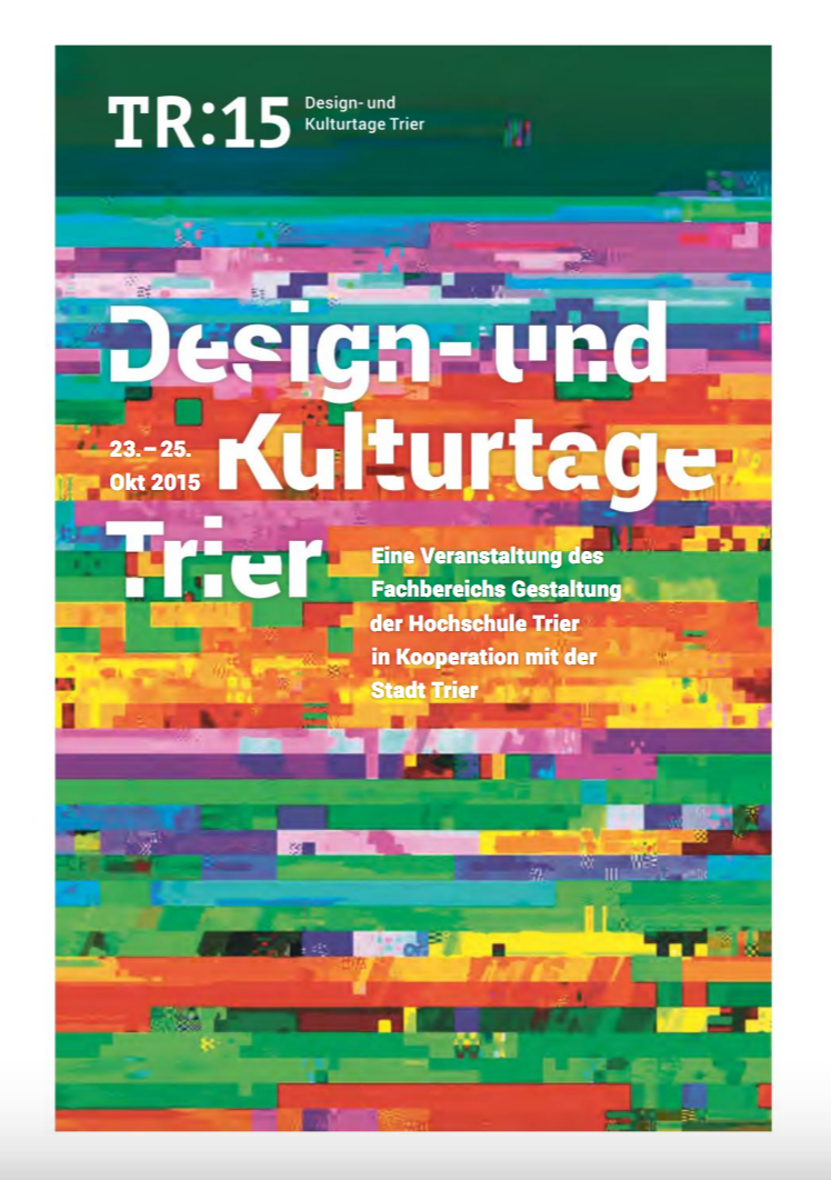 Design and Culture Days Trier Program Newspaper 2015