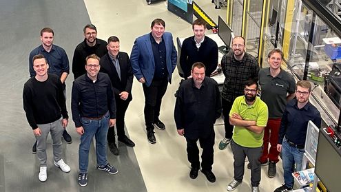 Kickoff des Projekts am Fraunhofer IPA am 31. März | Copyright: Fraunhofer IPA / Foto von Johannes Wanner