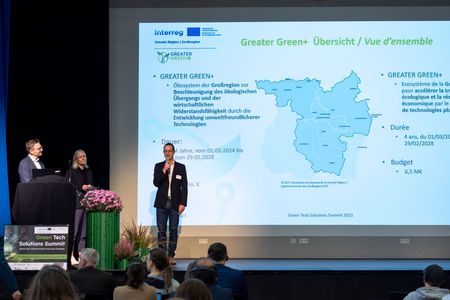 Eröffnung durch Dr. Eva Klos, Prof. Michael Wahl und Alexandre Folmer von Grand Est Développement