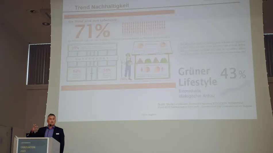 Prof. Dr. Patrick Siegfried Votrag Abschlussfeier