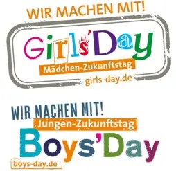 Logos für Girls' und Boys' Day