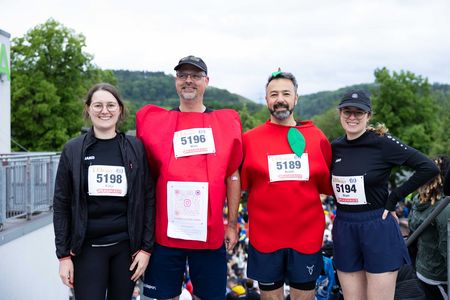 Das Team der Lebensmitteltechnik der Hochschule Trier beim Trierer Firmenlauf 2026.
