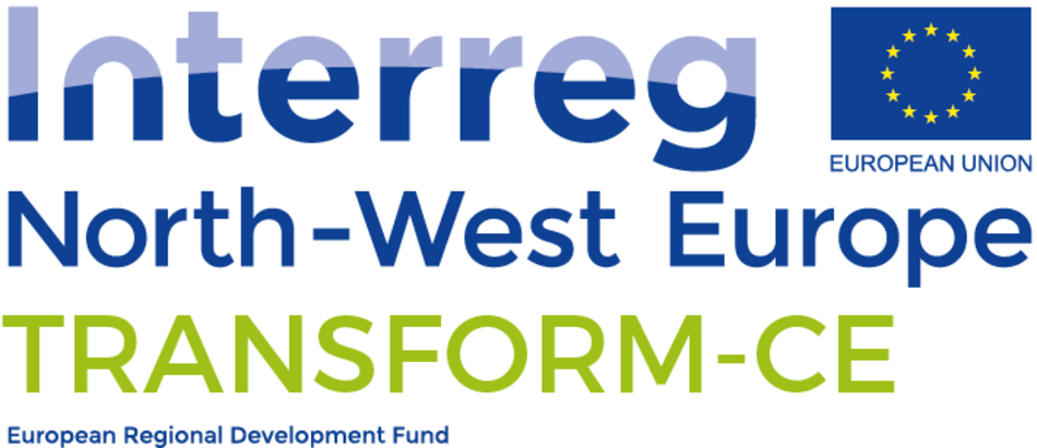Logo of Interreg North-West Europe Transform CE
