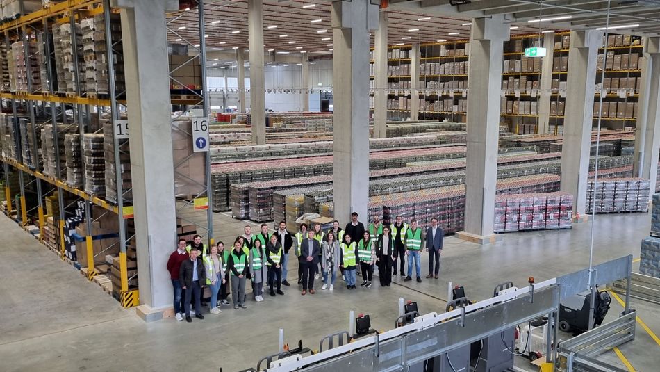 Lidl Lager St. Ingbert Gruppenbild Studierende