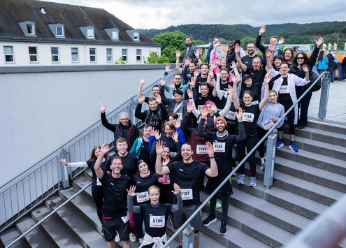 Das Team der Hochschule Trier beim Trierer Firmenlauf 2026
