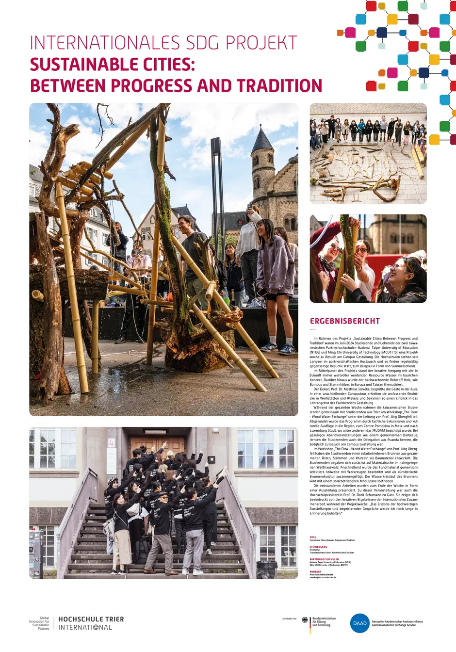 Ergebnisplakat Taiwan besucht TUAS