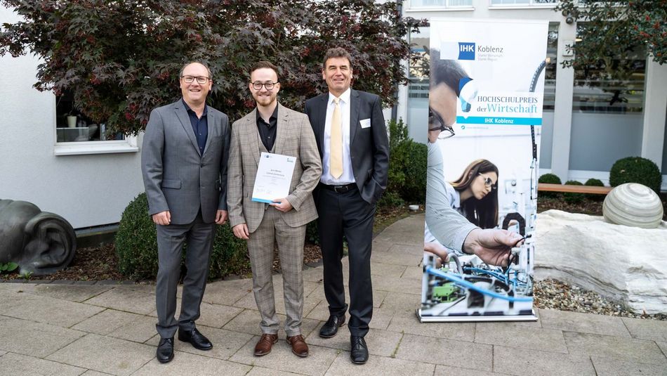 Absolvent Janis Wensky vom Umwelt-Campus erhält lobende Anerkennung für seine Bachelor-Arbeit in Kooperation mit Fissler GmbH
